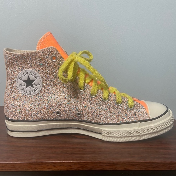 #34 Converse J W Anderson Chuck Taylor glitter High Top Sneaker Mens 11 - Picture 9 of 16